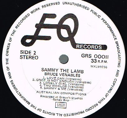 Bruce Venables : Sammy The Lamb (LP, Album)