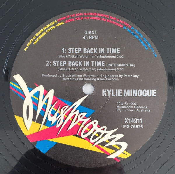 Kylie Minogue : Step Back In Time (12")