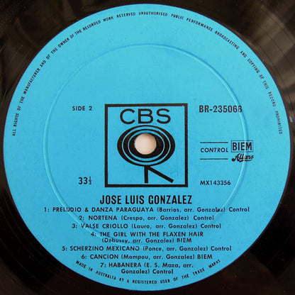 Jose Luis Gonzalez (8) : Two Worlds Of The Classical Guitar (LP, Album, Mono)