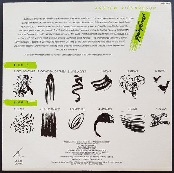 Andrew Richardson (10) : Rainforest (LP, Album)