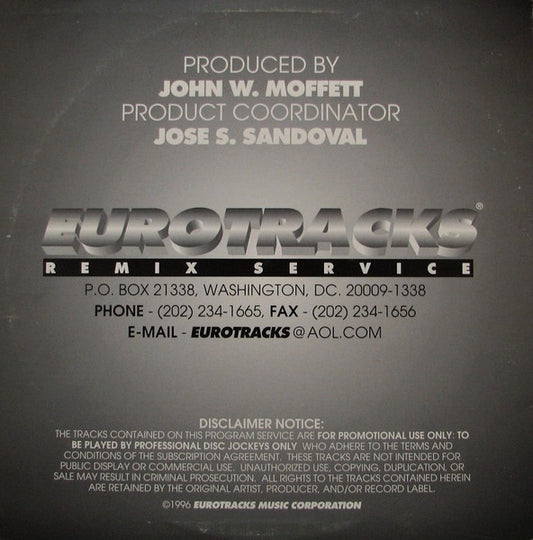 Various : Eurotracks Issue Nine (9) (3x12", Comp, Promo)