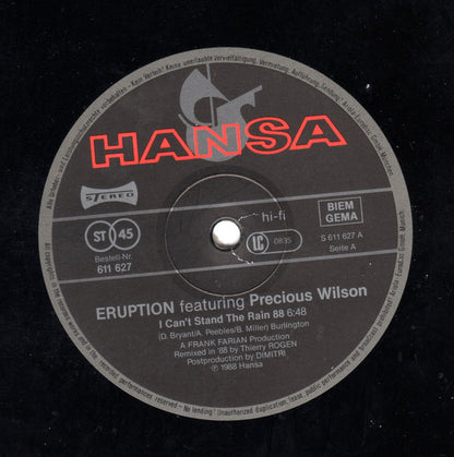 Eruption (4) Featuring Precious Wilson : I Can't Stand The Rain 88 (12", Maxi)