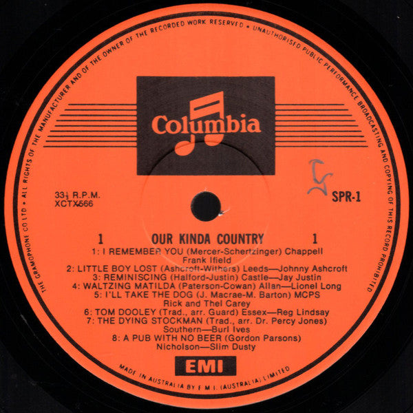 Various : Our Kinda Country (LP, Comp)