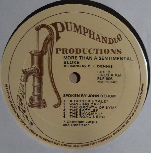 C. J. Dennis, John Derum : More Than A Sentimental Bloke (LP, Album)