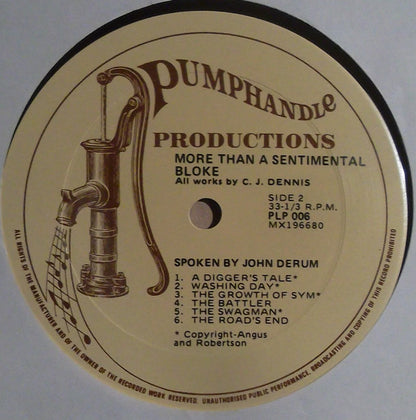 C. J. Dennis, John Derum : More Than A Sentimental Bloke (LP, Album)