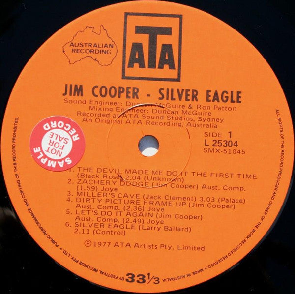 Jim Cooper (10) : Silver Eagle (LP, Album)