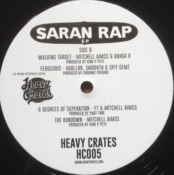 Various : Saran Rap EP (12", EP, Ltd)