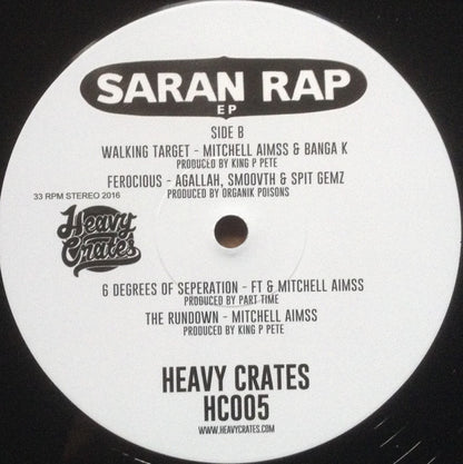 Various : Saran Rap EP (12", EP, Ltd)