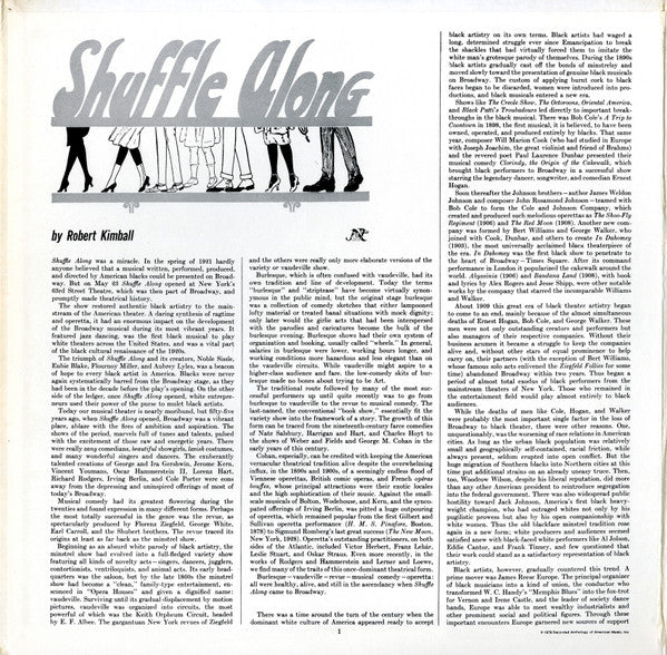 Sissle & Blake : Shuffle Along (LP, Comp, Gat)
