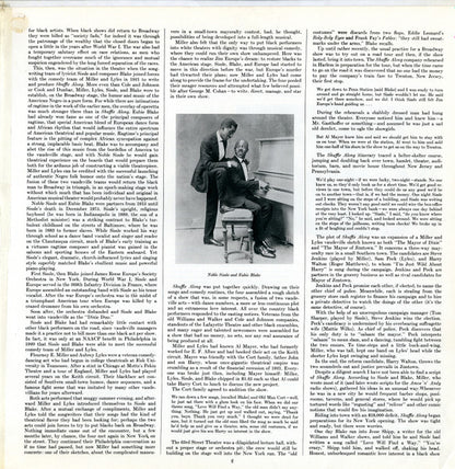 Sissle & Blake : Shuffle Along (LP, Comp, Gat)