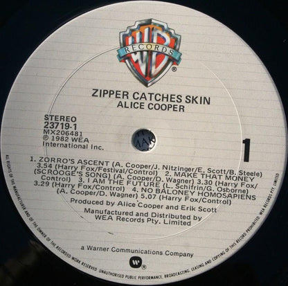 Alice Cooper (2) : Zipper Catches Skin (LP, Album)