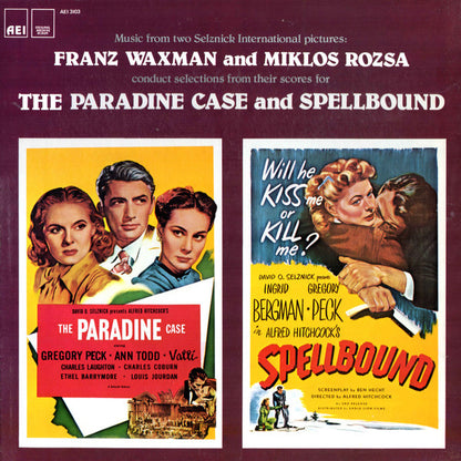 Franz Waxman And Miklós Rózsa : The Paradine Case And Spellbound (LP)