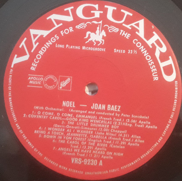Joan Baez : Noël (LP, Album)