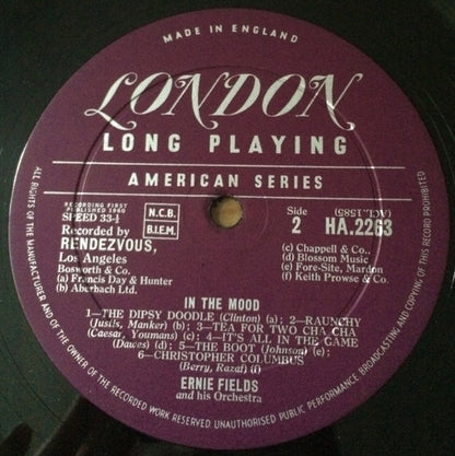 Ernie Fields Orchestra : In The Mood (LP, Mono)