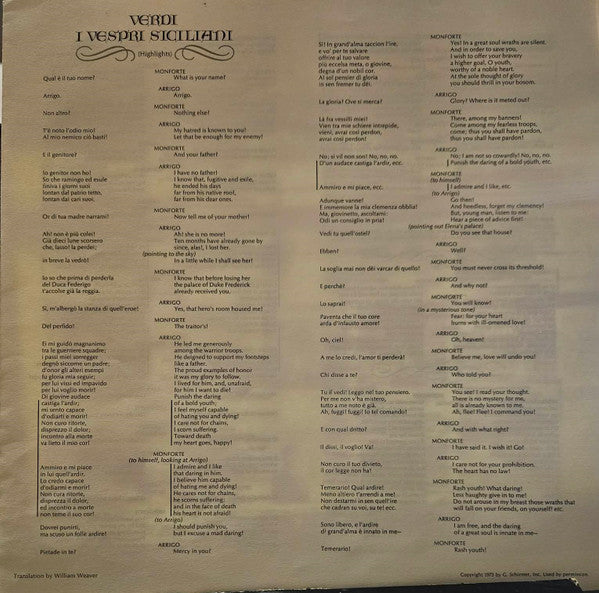 Martina Arroyo, Placido Domingo, Sherrill Milnes, Ruggero Raimondi, James Levine (2), New Philharmonia Orchestra, John Alldis Choir : Verdi - I Vespri Siciliani (Highlights) (LP, Album, Quad)