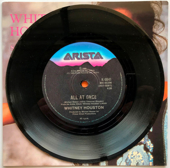 Whitney Houston : Saving All My Love For You (7", Single, Ltd)