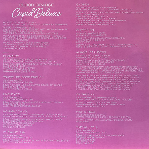 Blood Orange (2) : Cupid Deluxe (2xLP, Album, RE)