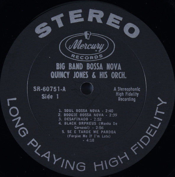 Quincy Jones And His Orchestra : Big Band Bossa Nova (LP, Album)
