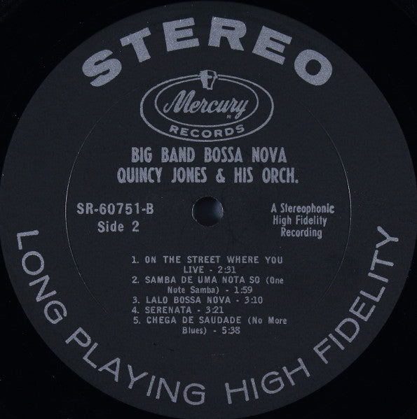 Quincy Jones And His Orchestra : Big Band Bossa Nova (LP, Album)