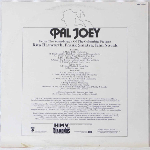 Rita Hayworth, Frank Sinatra, Kim Novak (2), Rodgers & Hart : Pal Joey  (LP)