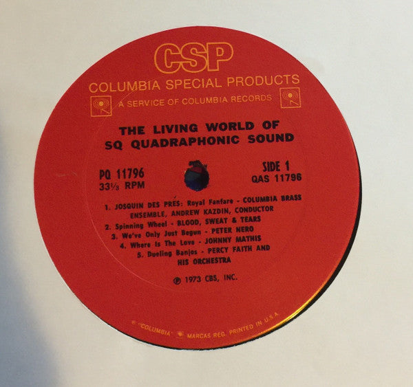 Various : The Living World Of SQ Quadraphonic Sound (LP, Comp, Quad)