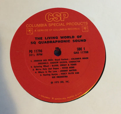 Various : The Living World Of SQ Quadraphonic Sound (LP, Comp, Quad)