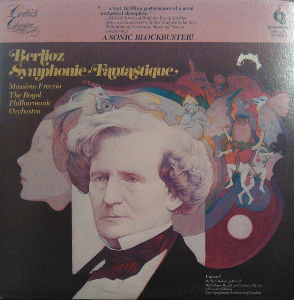 Hector Berlioz, Massimo Freccia, Royal Philharmonic Orchestra / Alexander Gibson, The New Symphony Orchestra Of London : Symphonie Fantastique (LP)