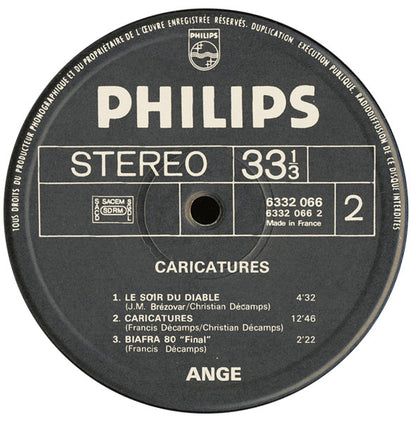 Ange (4) : Caricatures (LP, Album)