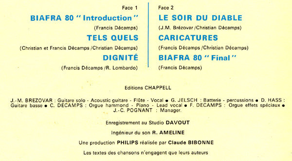 Ange (4) : Caricatures (LP, Album)