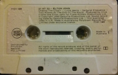 Elton John : 21 At 33 (Cass, Album)