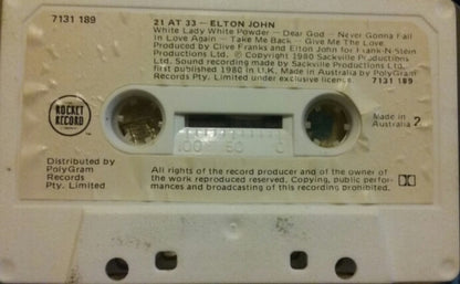 Elton John : 21 At 33 (Cass, Album)