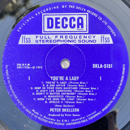 Peter Skellern : You're A Lady (LP, Album)