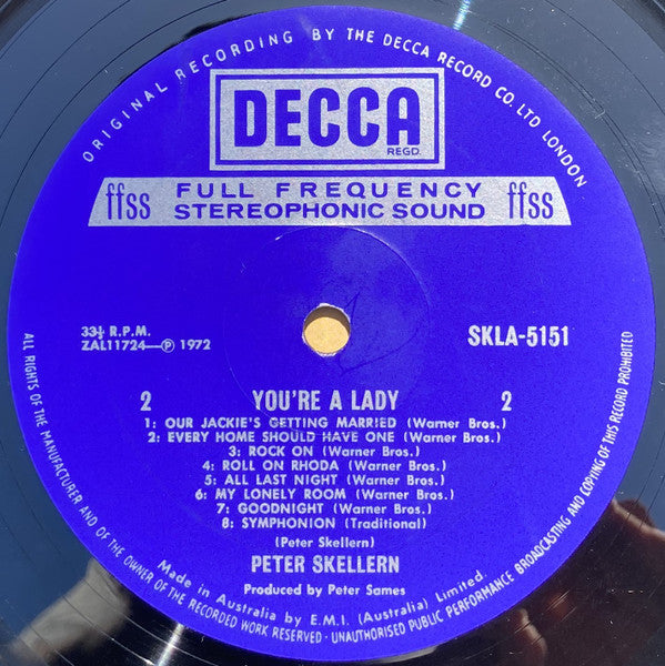Peter Skellern : You're A Lady (LP, Album)