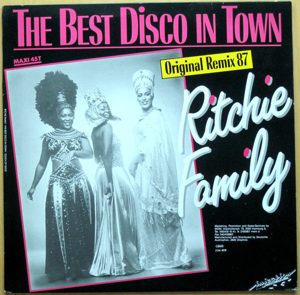 The Ritchie Family : The Best Disco In Town (12", Maxi)