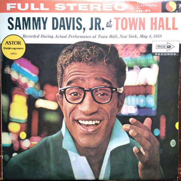 Sammy Davis Jr. : Sammy Davis, Jr. At Town Hall (LP, Album)