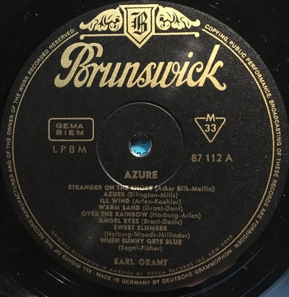 Earl Grant : Azure (LP, Album)