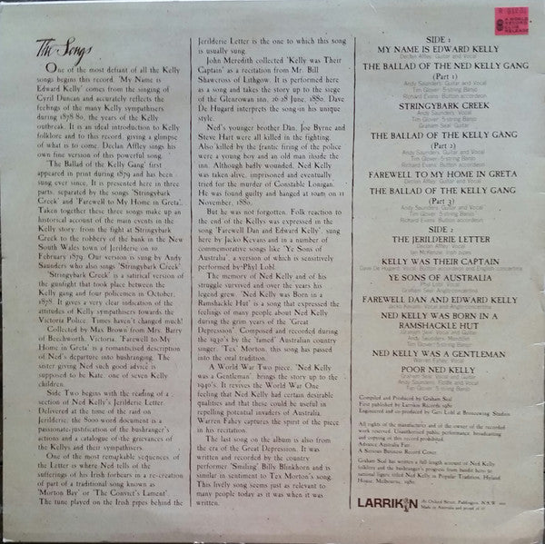 Various : Game As Ned Kelly  (LP, Album)