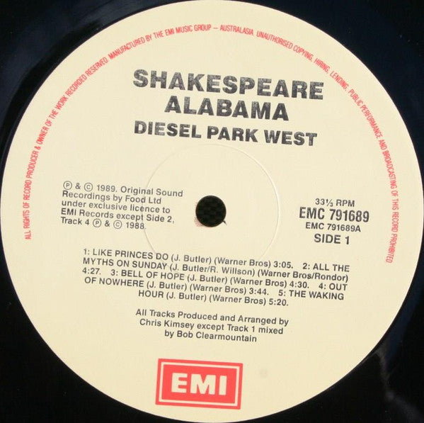 Diesel Park West : Shakespeare Alabama (LP, Album)
