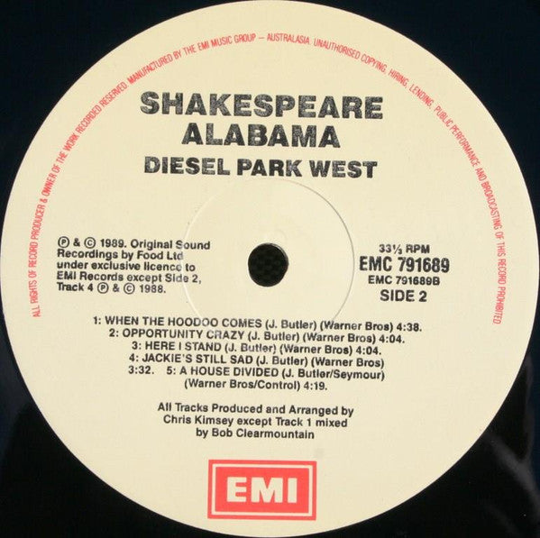 Diesel Park West : Shakespeare Alabama (LP, Album)