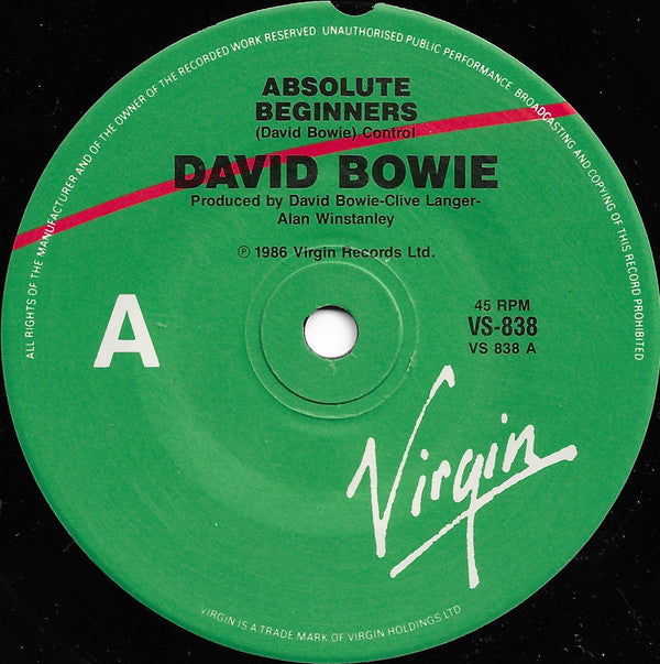 David Bowie : Absolute Beginners (7", Single, Ltd, Pic)