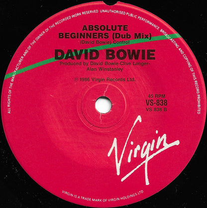David Bowie : Absolute Beginners (7", Single, Ltd, Pic)