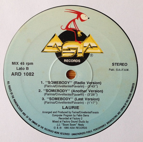 Laurie : Somebody (12")