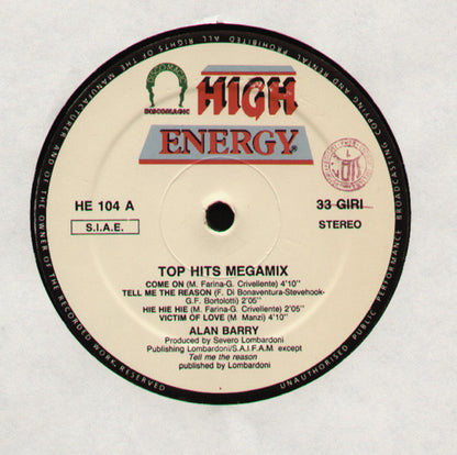 Alan Barry : Top Hits Megamix (12", Mixed)