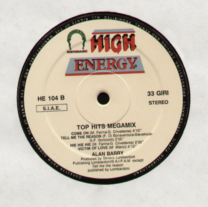 Alan Barry : Top Hits Megamix (12", Mixed)