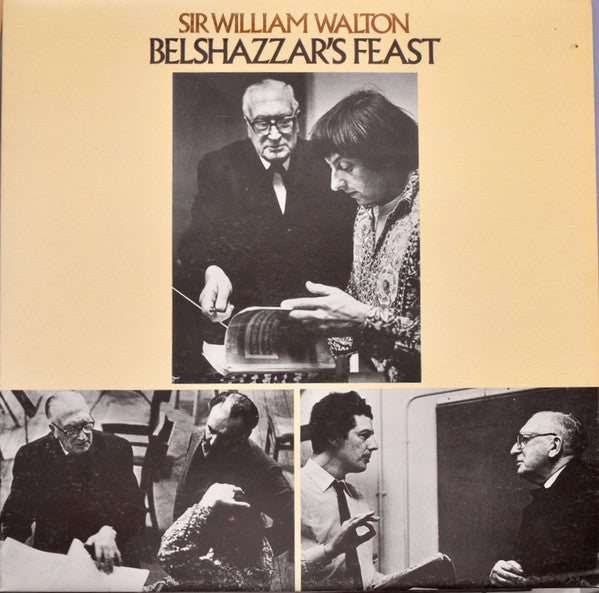 Sir William Walton / London Symphony Orchestra / André Previn : Belshazzar's Feast / Improvisations On An Impromptu Of Benjamin Britten (LP, Quad)