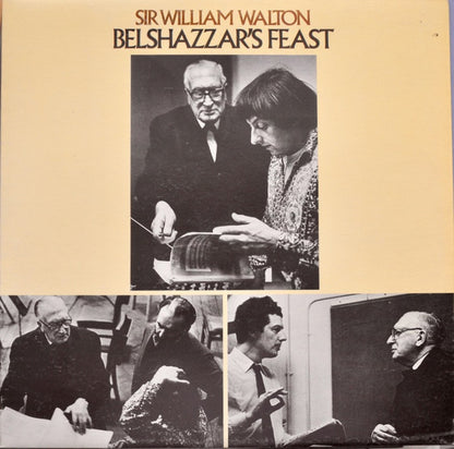 Sir William Walton / London Symphony Orchestra / André Previn : Belshazzar's Feast / Improvisations On An Impromptu Of Benjamin Britten (LP, Quad)