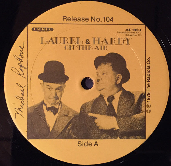 Laurel & Hardy : Laurel & Hardy On The Air (LP, Album, Mono)
