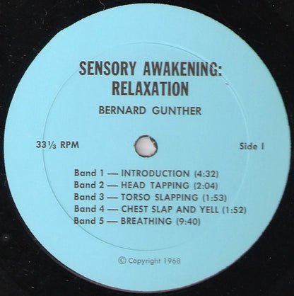 Bernard Gunther : Sensory Awakening: Relaxation (LP, Album)