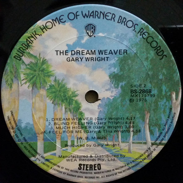 Gary Wright : The Dream Weaver (LP, Album, Bur)