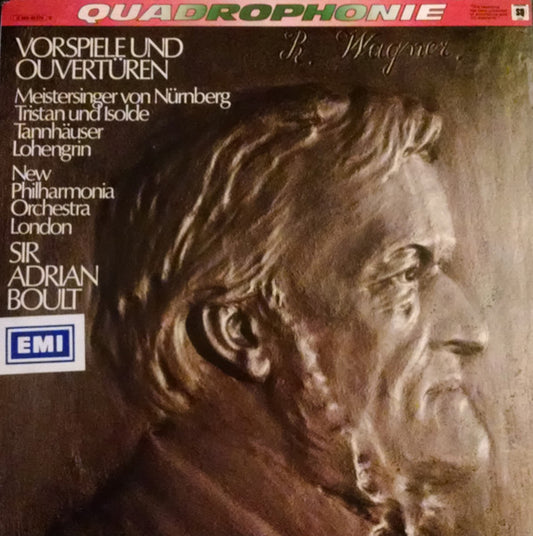 Richard Wagner, New Philharmonia Orchestra, Sir Adrian Boult : Vorspiele Und Ouvertüren (LP, Album, Quad)